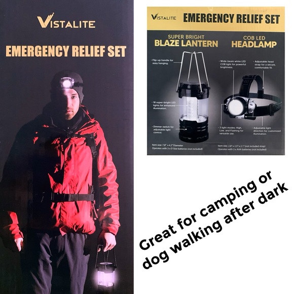 Vistalite Other - Emergency Relief Set - Lantern & Headlamp